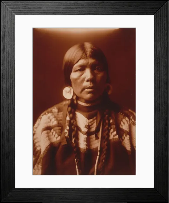 Framed Print : The wife of Ow High, c1905. Creator: Edward Sheriff Curtis Framed Print : The wife of Ow High, c1905. Creator: Edward Sheriff Curtis
