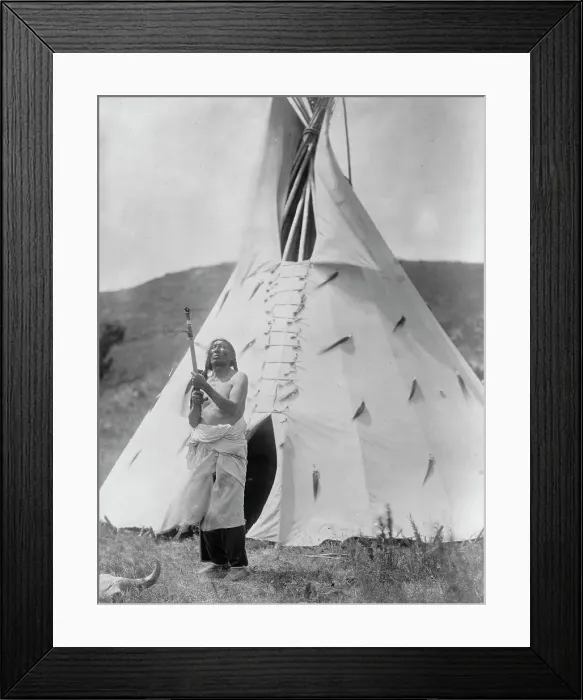 Framed Print : Slow Bull, c1907. Creator: Edward Sheriff Curtis Framed Print : Slow Bull, c1907. Creator: Edward Sheriff Curtis