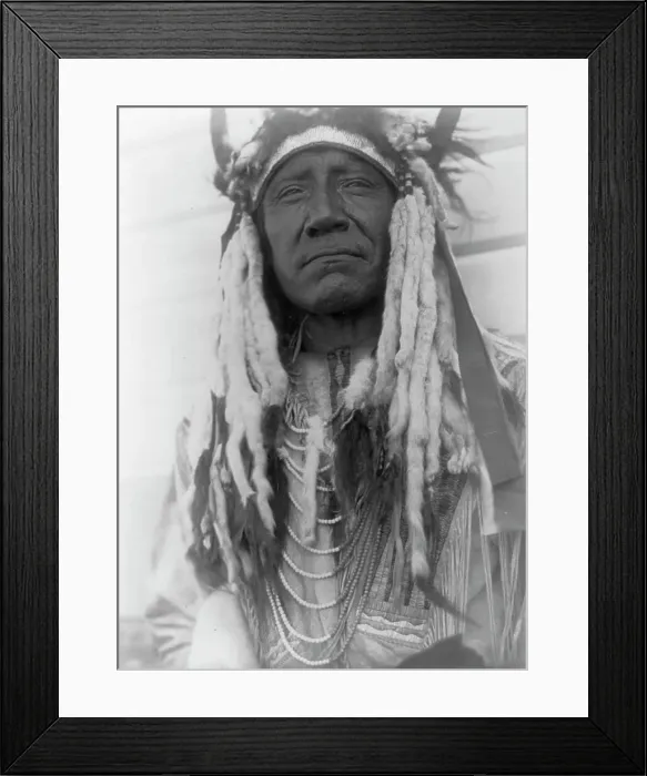 Framed Print : Two Moons-Cheyenne, c1910. Creator: Edward Sheriff Curtis Framed Print : Two Moons-Cheyenne, c1910. Creator: Edward Sheriff Curtis