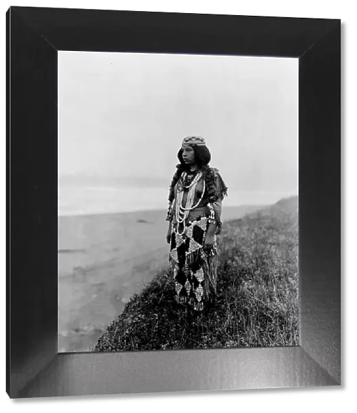 On the shores of the Pacific-Tolowa, c1923. Creator: Edward Sheriff Curtis