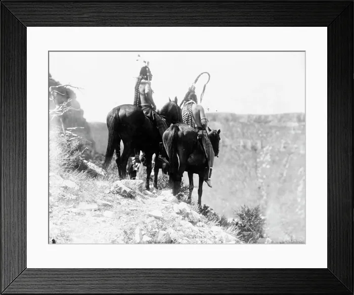 Framed Print : The Outlook, c1905. Creator: Edward Sheriff Curtis Framed Print : The Outlook, c1905. Creator: Edward Sheriff Curtis