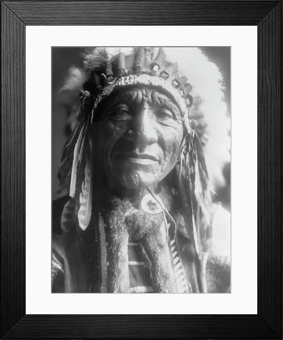 Framed Print : Red Dog (Shunka Luta), c1907. Creator: Edward Sheriff Curtis Framed Print : Red Dog (Shunka Luta), c1907. Creator: Edward Sheriff Curtis