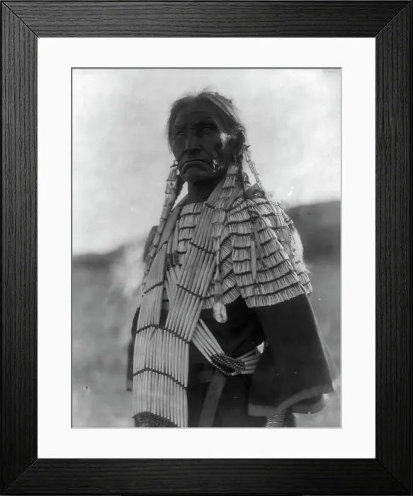 Framed Print : Slow Bull's wife, c1907. Creator: Edward Sheriff Curtis Framed Print : Slow Bull's wife, c1907. Creator: Edward Sheriff Curtis