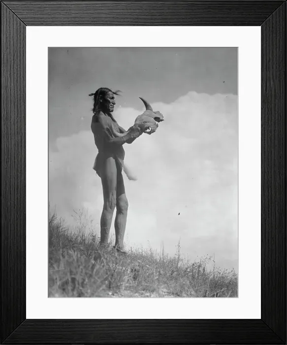 Framed Print : Picket Pin, c1907. Creator: Edward Sheriff Curtis Framed Print : Picket Pin, c1907. Creator: Edward Sheriff Curtis