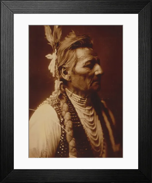 Framed Print : PioPio-Maksmaks, Profile-Wallawalla, c1905. Creator: Edward Sheriff Curtis Framed Print : PioPio-Maksmaks, Profile-Wallawalla, c1905. Creator: Edward Sheriff Curtis