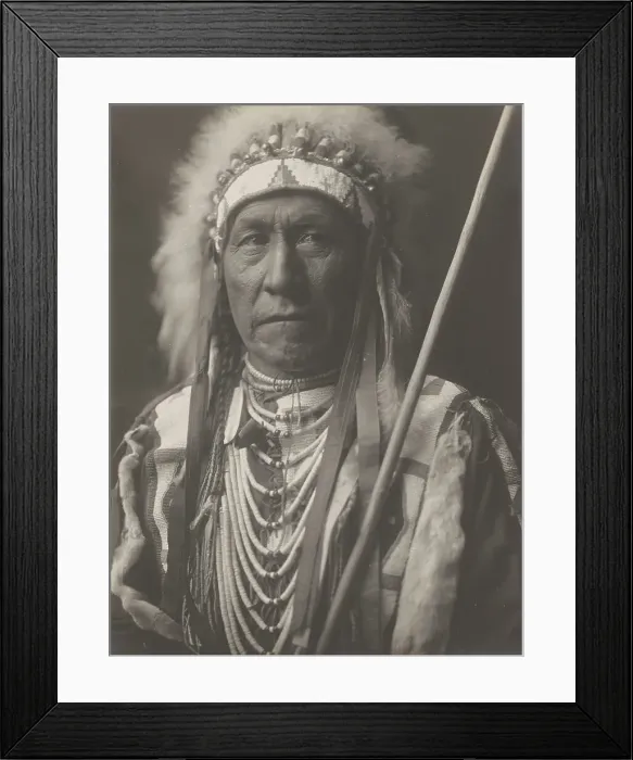 Framed Print : Plain Owl, 1908. Creator: Edward Sheriff Curtis Framed Print : Plain Owl, 1908. Creator: Edward Sheriff Curtis