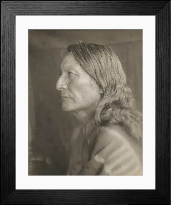 Framed Print : The Crow Likes Water, 1905. Creator: Edward Sheriff Curtis Framed Print : The Crow Likes Water, 1905. Creator: Edward Sheriff Curtis