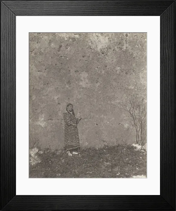 Framed Print : The wife of Plenty Coups, 1908. Creator: Edward Sheriff Curtis Framed Print : The wife of Plenty Coups, 1908. Creator: Edward Sheriff Curtis