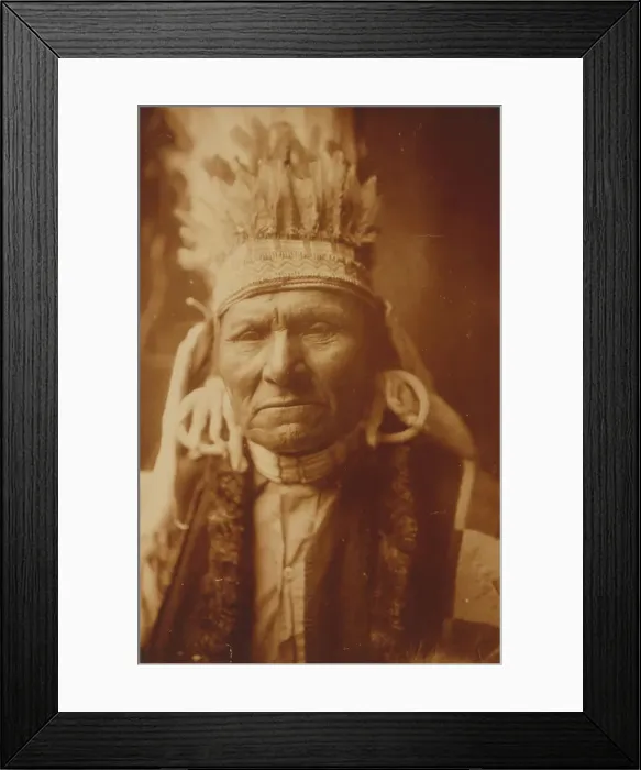 Framed Print : Yellow Bull-Nez Percé, c1905. Creator: Edward Sheriff Curtis Framed Print : Yellow Bull-Nez Percé, c1905. Creator: Edward Sheriff Curtis