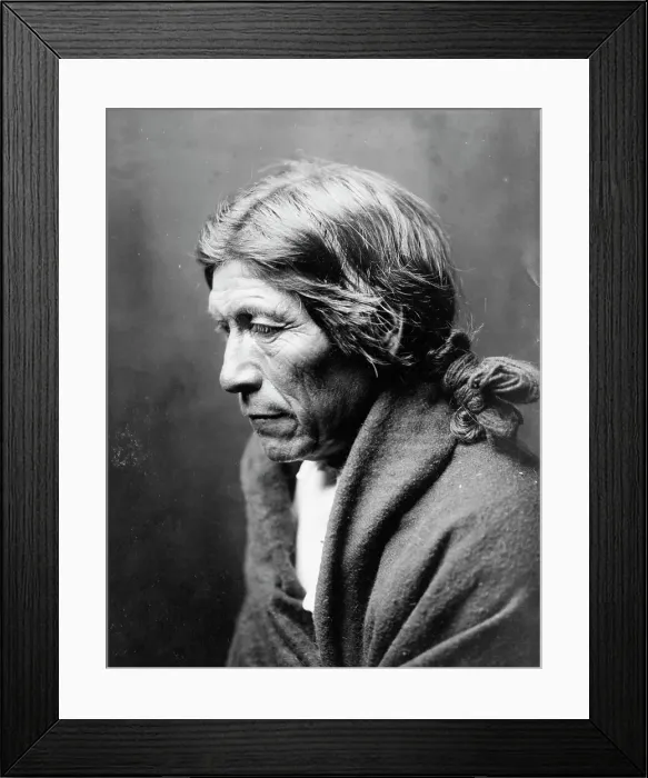 Framed Print : Pose-a yew, 1905. Creator: Edward Sheriff Curtis Framed Print : Pose-a yew, 1905. Creator: Edward Sheriff Curtis