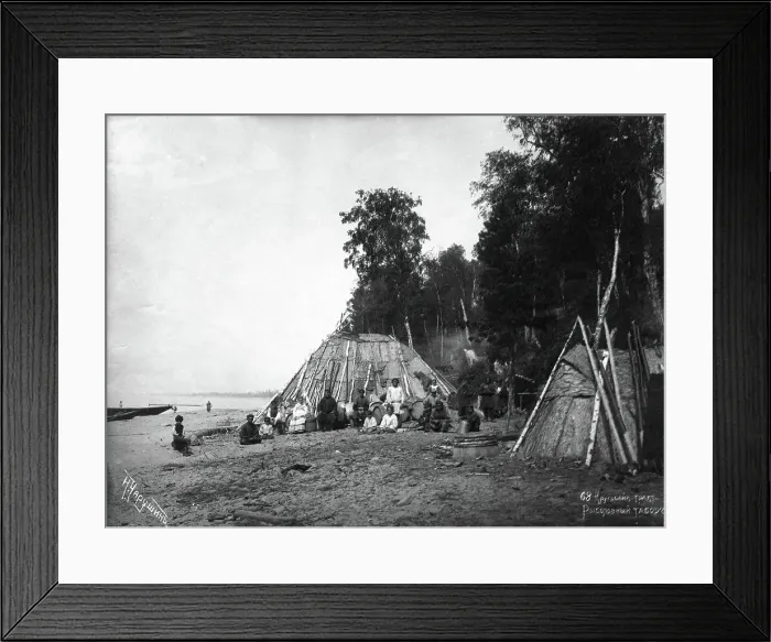 Framed Print : Circum-Baikal trade route: Fishermen's camp, end of 19th century. Creator: Nikolai Apollonovich Charushin Framed Print : Circum-Baikal trade route: Fishermen's camp, end of 19th century. Creator: Nikolai Apollonovich Charushin