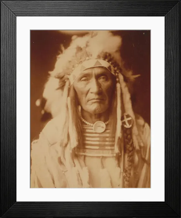 Framed Print : Young Hairy Wolf-Apsaroke, c1905. Creator: Edward Sheriff Curtis Framed Print : Young Hairy Wolf-Apsaroke, c1905. Creator: Edward Sheriff Curtis