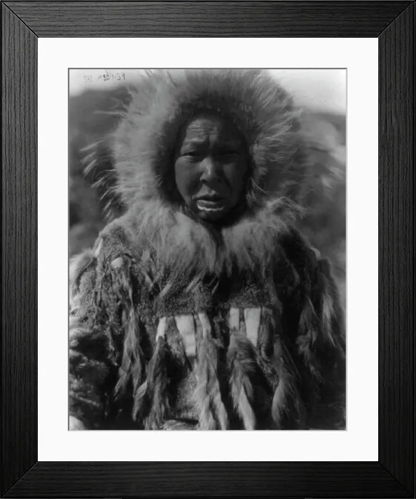 Framed Print : Nunivak Island, Alaska: Baninaguh, c1929. Creator: Edward Sheriff Curtis Framed Print : Nunivak Island, Alaska: Baninaguh, c1929. Creator: Edward Sheriff Curtis