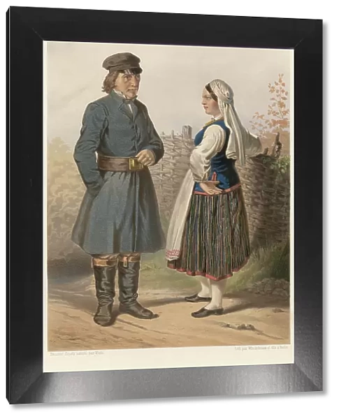 Lithuanians of the Vilna province, 1862. Creator: Karl Fiale