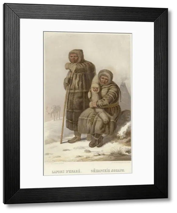 Framed Print : Inari Lapps, 1862. Creator: Karl Fiale Framed Print : Inari Lapps, 1862. Creator: Karl Fiale