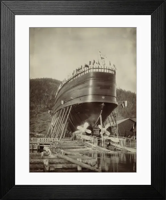 Framed Print : Ice-Breaking Ferry Baikal, 1899. Creator: Akselrod. Ice-Breaking Ferry Baikal, 1899. Creator: Akselrod Framed Print : Ice-Breaking Ferry Baikal, 1899. Creator: Akselrod. Ice-Breaking Ferry Baikal, 1899. Creator: Akselrod