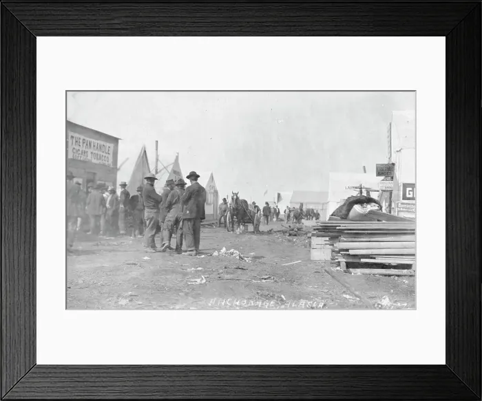 Framed Print : Street scene, between c1906 and c1915. Creator: Eric A. Hegg Framed Print : Street scene, between c1906 and c1915. Creator: Eric A. Hegg