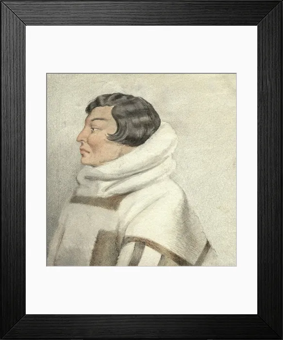 Framed Print : Portrait of a northerner, 2nd half of 19th century. Creator: Mikhail Znamensky Framed Print : Portrait of a northerner, 2nd half of 19th century. Creator: Mikhail Znamensky