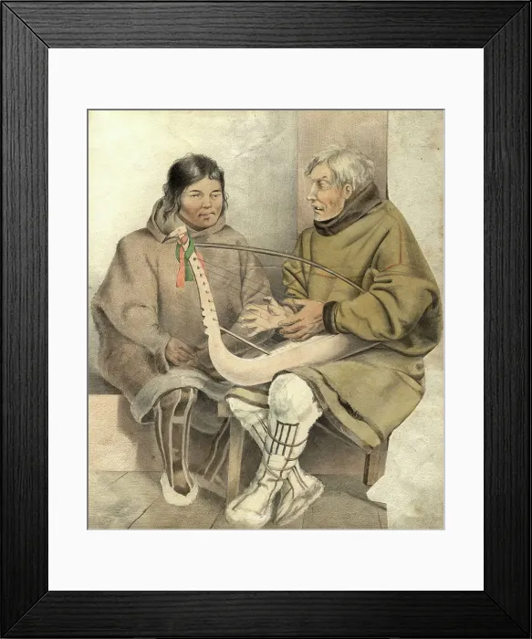 Framed Print : Two Khantas, 2nd half of 19th century. Creator: Mikhail Znamensky Framed Print : Two Khantas, 2nd half of 19th century. Creator: Mikhail Znamensky