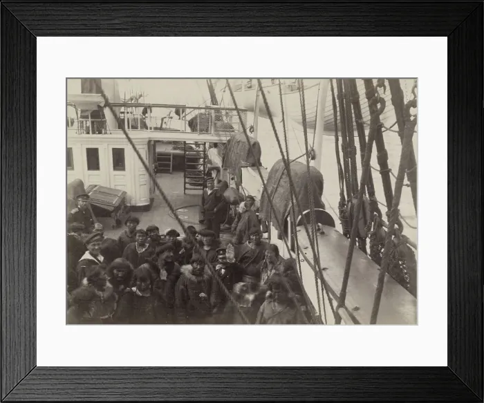 Framed Print : Chukchi Aboard a Clipper Ship, 1889. Creator: Unknown Framed Print : Chukchi Aboard a Clipper Ship, 1889. Creator: Unknown