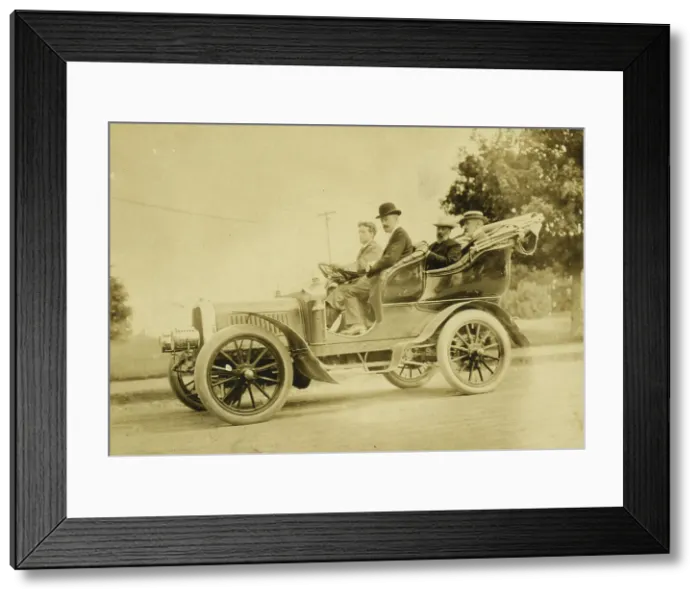 Framed Print : Russian delegates having automobile ride at Portsmouth, N.H. 1905. Creator: Nathan Lazarnick Framed Print : Russian delegates having automobile ride at Portsmouth, N.H. 1905. Creator: Nathan Lazarnick