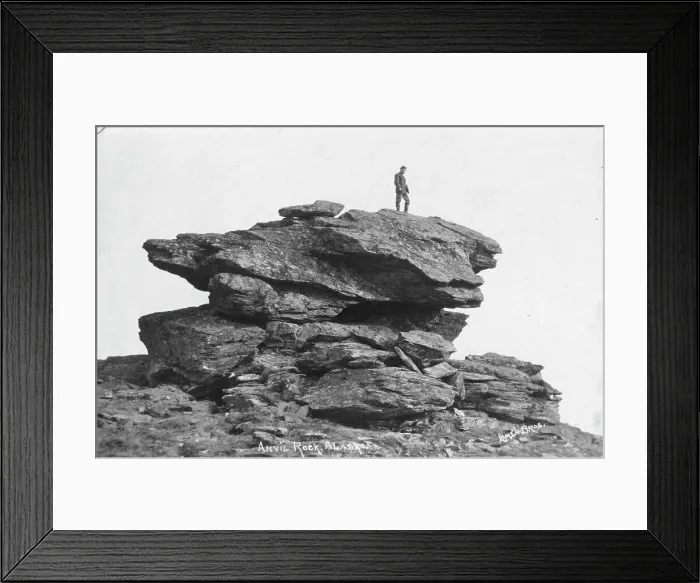 Framed Print : Anvil Rock, between c1900 and c1930. Creator: Lomen Brothers Framed Print : Anvil Rock, between c1900 and c1930. Creator: Lomen Brothers