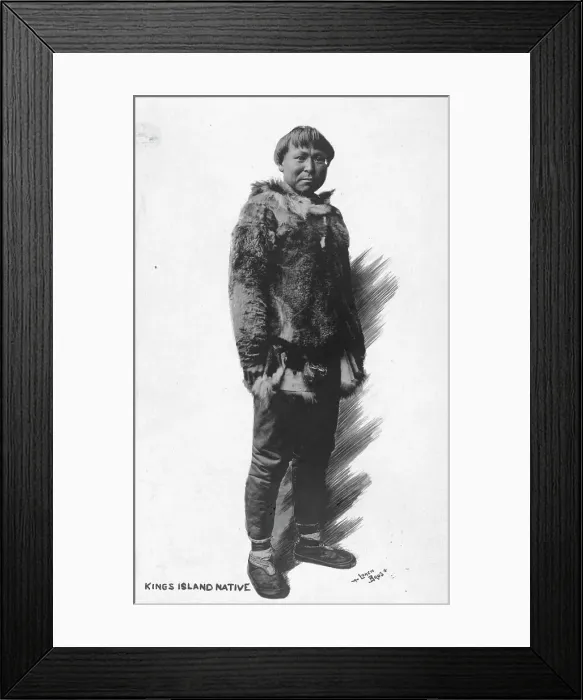 Framed Print : Kings Island native, between c1900 and c1930. Creator: Lomen Brothers Framed Print : Kings Island native, between c1900 and c1930. Creator: Lomen Brothers
