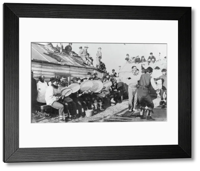 Framed Print : Ceremonial dance, between c1900 and c1930. Creator: Lomen Brothers Framed Print : Ceremonial dance, between c1900 and c1930. Creator: Lomen Brothers