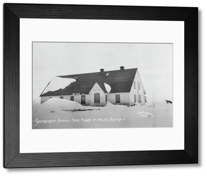 Framed Print : Public school provided by the U.S. Government, between c1900 and c1930. Creator: Lomen Brothers Framed Print : Public school provided by the U.S. Government, between c1900 and c1930. Creator: Lomen Brothers
