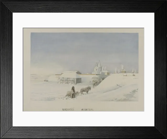 Framed Print : Kondinskii Monastery, 1862-1887. Creator: Mikhail Znamensky Framed Print : Kondinskii Monastery, 1862-1887. Creator: Mikhail Znamensky