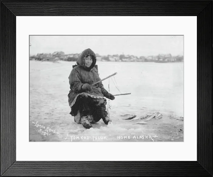 Framed Print : Tom Kod Peluk, Nome, Alaska, between c1903 and 1907. Creator: Lomen Brothers