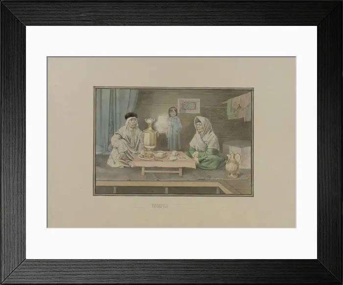 Framed Print : Tatar women, 1862-1887. Creator: Mikhail Znamensky Framed Print : Tatar women, 1862-1887. Creator: Mikhail Znamensky