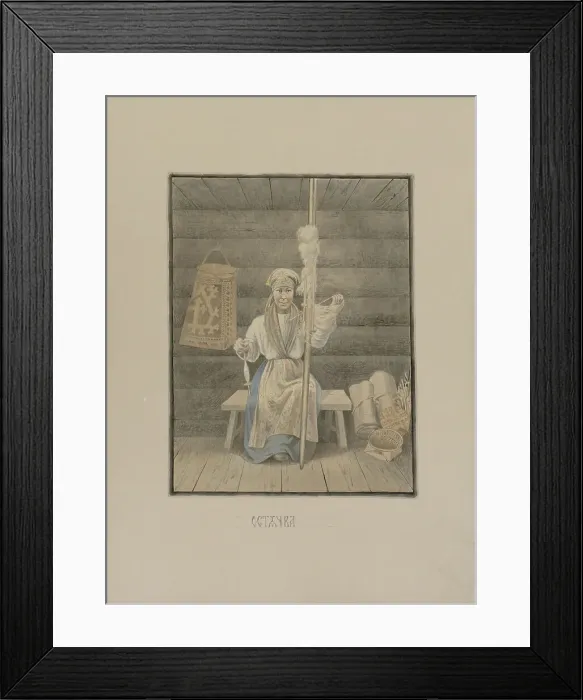 Framed Print : Khant woman, 1862-1887. Creator: Mikhail Znamensky Framed Print : Khant woman, 1862-1887. Creator: Mikhail Znamensky