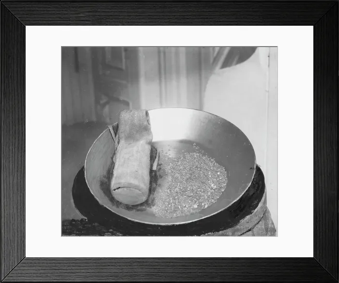 Framed Print : Gold in pan, 1916. Creator: Unknown Framed Print : Gold in pan, 1916. Creator: Unknown