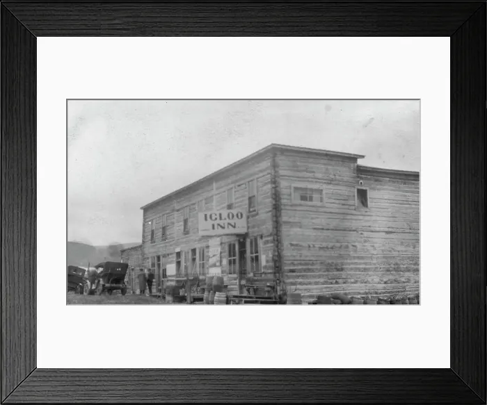 Framed Print : Igloo Inn, between c1900 and 1916. Creator: Unknown Framed Print : Igloo Inn, between c1900 and 1916. Creator: Unknown