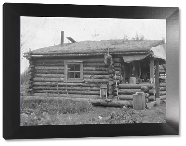 Log cabin, between c1900 and 1916. Creator: Unknown