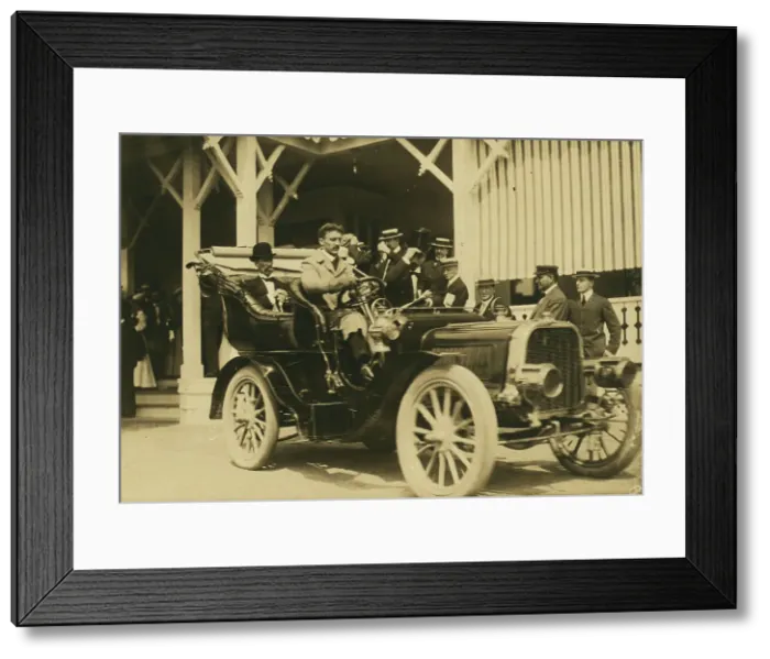 Framed Print : Baron Komura and Kogoro Takahira, sightseeing, 1905. Creator: Unknown Framed Print : Baron Komura and Kogoro Takahira, sightseeing, 1905. Creator: Unknown