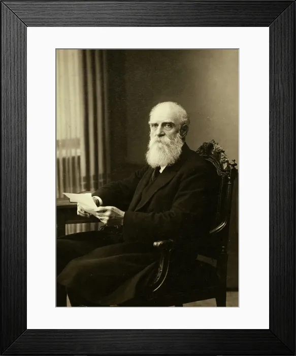 Framed Print : Nicholas Tchaykovsky, full-length portrait, seated, facing left, between 1900 and 1920. Creator: Unknown Framed Print : Nicholas Tchaykovsky, full-length portrait, seated, facing left, between 1900 and 1920. Creator: Unknown