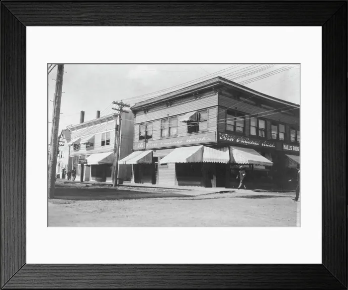 Framed Print : Chief shopping street, between c1900 and 1916. Creator: Unknown Framed Print : Chief shopping street, between c1900 and 1916. Creator: Unknown