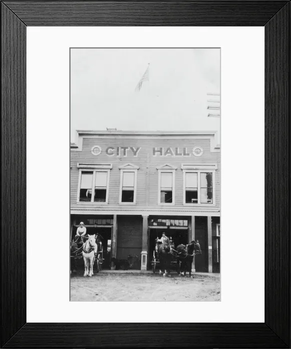 Framed Print : City Hall, between c1900 and 1916. Creator: Unknown Framed Print : City Hall, between c1900 and 1916. Creator: Unknown