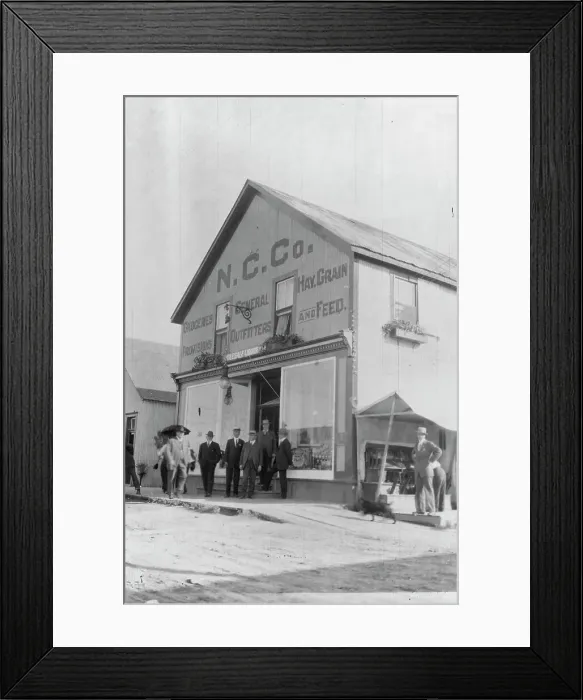 Framed Print : N.C. Co. General Store, between c1900 and 1916. Creator: Unknown Framed Print : N.C. Co. General Store, between c1900 and 1916. Creator: Unknown
