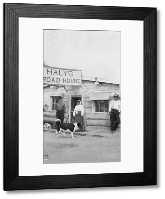Framed Print : Jim Haly and his squaw, between c1900 and 1916. Creator: Unknown Framed Print : Jim Haly and his squaw, between c1900 and 1916. Creator: Unknown