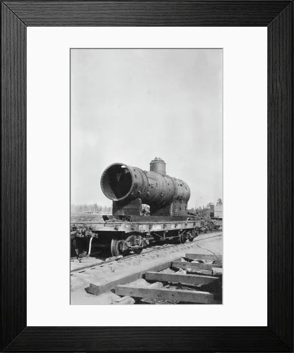 Framed Print : New railroad, between c1900 and 1916. Creator: Unknown Framed Print : New railroad, between c1900 and 1916. Creator: Unknown