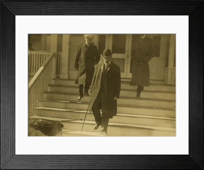 Framed Print : Witte leaving Wentworth Hotel, 1905. Creator: Unknown Framed Print : Witte leaving Wentworth Hotel, 1905. Creator: Unknown