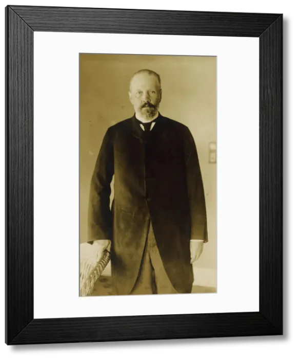 Framed Print : Serge Witte in his room at the Wentworth Hotel, Portsmouth, 1905. Creator: Unknown Framed Print : Serge Witte in his room at the Wentworth Hotel, Portsmouth, 1905. Creator: Unknown