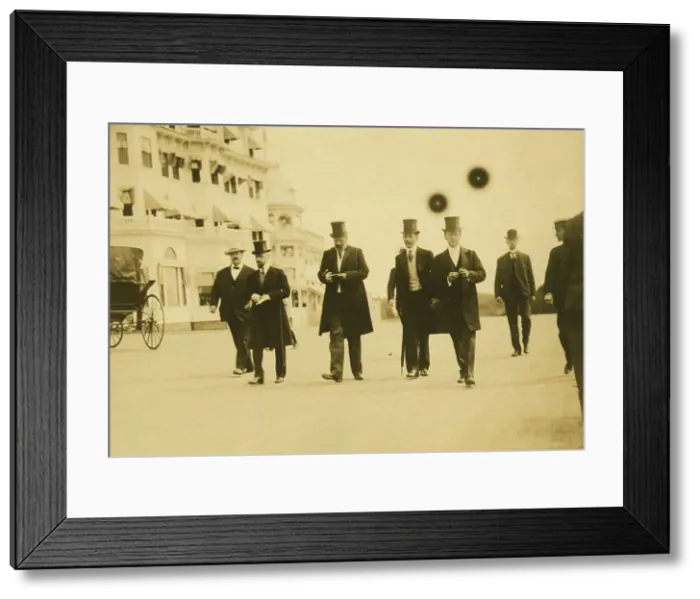 Framed Print : Serge Witte and his staff out for a Sunday morning walk, 1905. Creator: Unknown Framed Print : Serge Witte and his staff out for a Sunday morning walk, 1905. Creator: Unknown