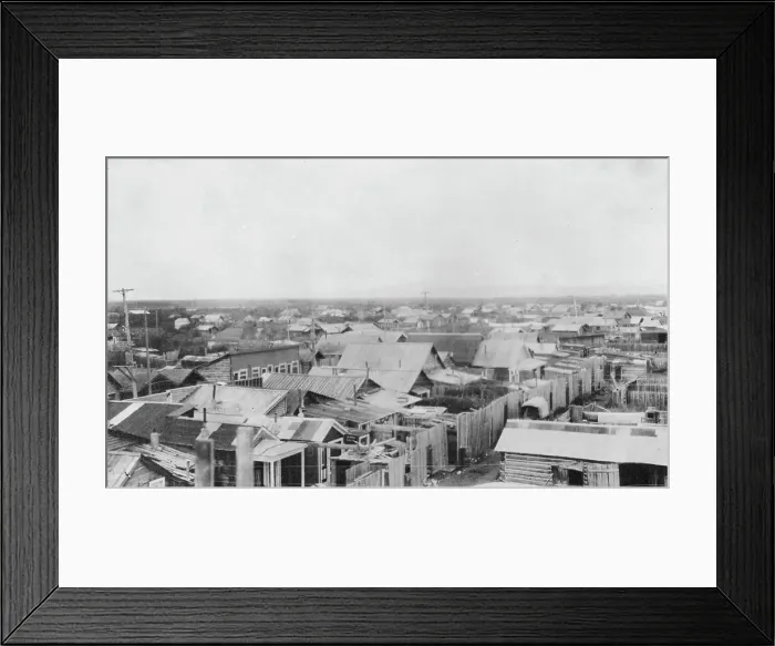 Framed Print : A group of homes, between c1900 and 1916. Creator: Unknown Framed Print : A group of homes, between c1900 and 1916. Creator: Unknown