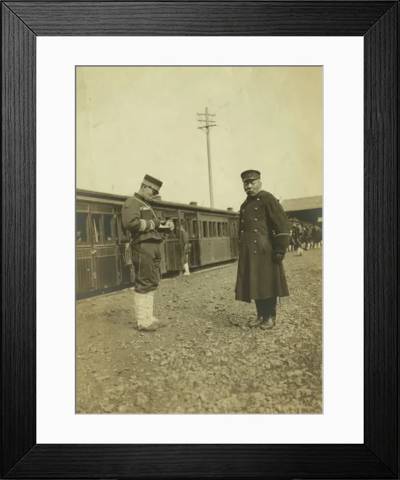 Framed Print : Major Nawkarta giving instructions, c1904. Creator: Unknown Framed Print : Major Nawkarta giving instructions, c1904. Creator: Unknown