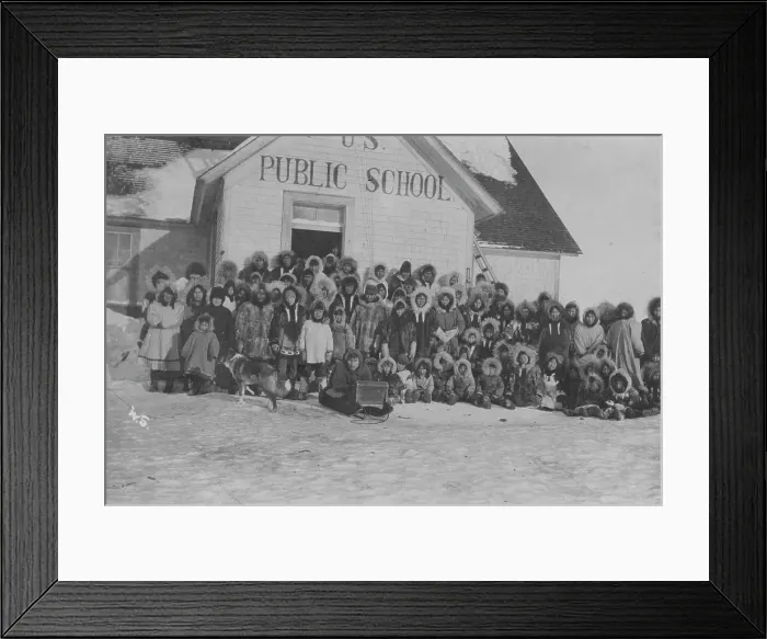 Framed Print : Public school, between c1900 and 1927. Creator: Unknown Framed Print : Public school, between c1900 and 1927. Creator: Unknown