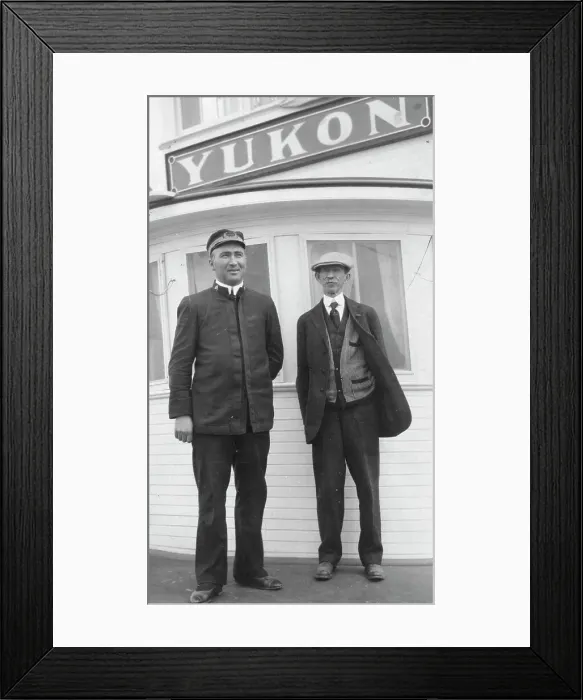 Framed Print : Frank G. Carpenter at right, between c1900 and 1916. Creator: Unknown Framed Print : Frank G. Carpenter at right, between c1900 and 1916. Creator: Unknown
